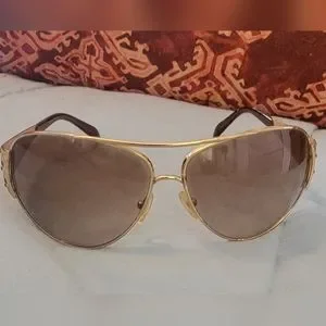Prada | Accessories | Gorgeous Prada Sunglasses Gold  display picture 3